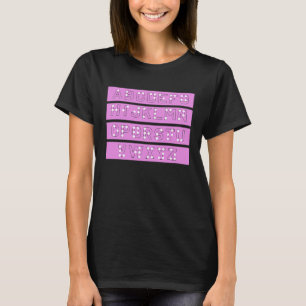 Camiseta Cartas en Braille aman el Braille Language Braille