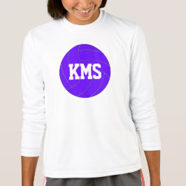 Camiseta Cartas escolares de texto de Personalizado de vole