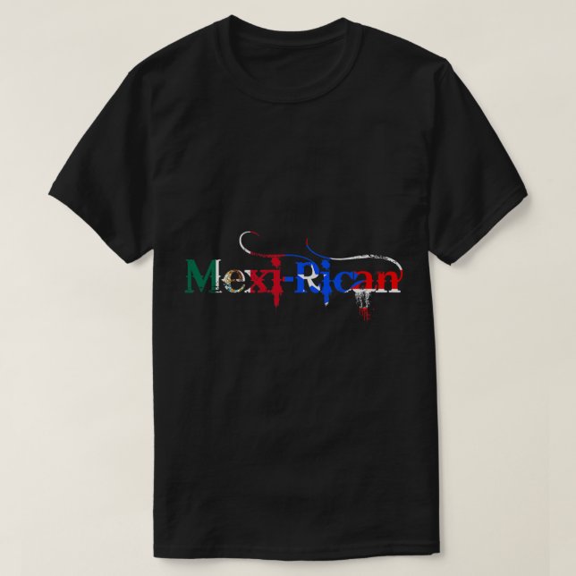 Camiseta Cartas mexicano-ricanas para el diseño de México P (Diseño del anverso)