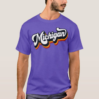 Camiseta Cartas retro 70 en Michigan