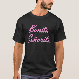 Camiseta Cartas rosas Bonita Señorita