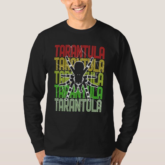 Camiseta Cartas Tarantula Cobweb de insectos (Anverso)