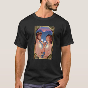 Camiseta Cartas Tarot - Los amantes - Estrellas - Occult - 