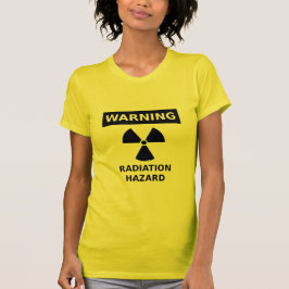 Camiseta Cartel de aviso de radiación