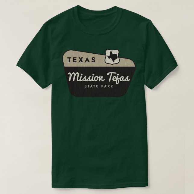 Camiseta Cartel de bienvenida de la Misión del Parque Estat (Diseño del anverso)