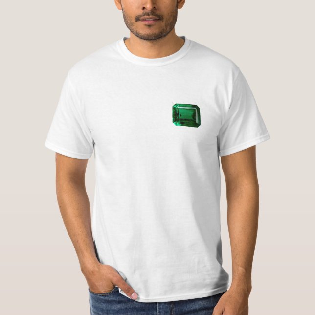 Camiseta Cartel de Birthstone Emerald May T-Shirt (Anverso)
