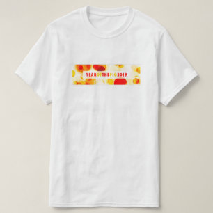 Camiseta Cartel de Bokeh del Año del Cerdo 2019