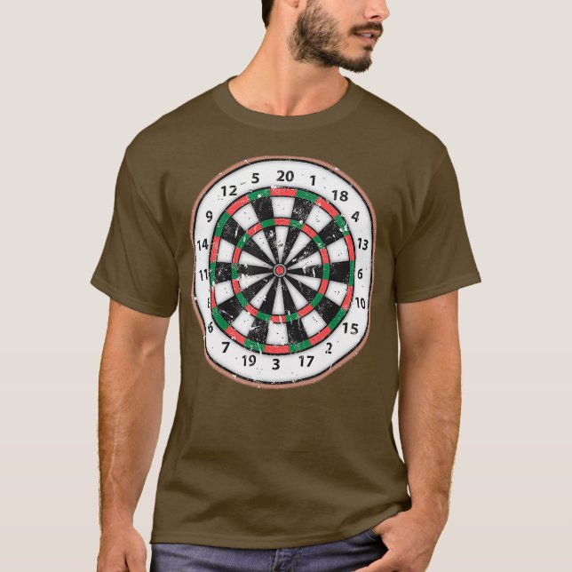 Camiseta Cartel De Bullseye Para Un Club De Jugadores Dardo (Anverso)