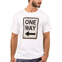 Cartel de calle vintage ONE WAY oxidado