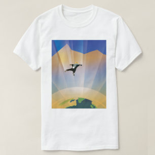 Camiseta Cartel de ciencia ficción de viajes futuros de la 
