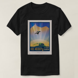 Camiseta Cartel de ciencia ficción de viajes futuros de la