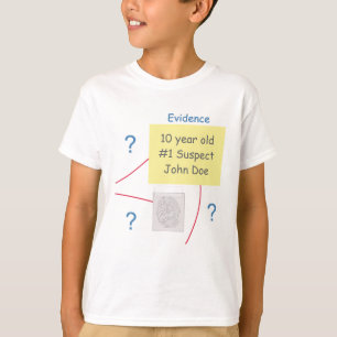Camiseta Cartel de cumpleaños de Mystery Crimen Solving Evi