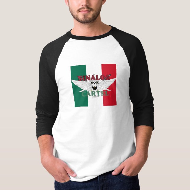 Camiseta Cartel de El Sinaloa Meme De Abby Anime(c) (Anverso)