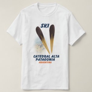Camiseta Cartel de esquí de Catedral Alta Patagonia, Argent