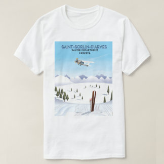 Camiseta Cartel de esquí de Saint-Sorlin d'Arves Francia