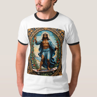Camiseta Cartel de imágenes sagradas Jesús Tee gráfico de a