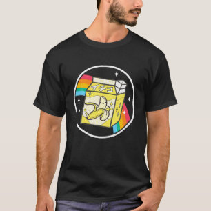 Camiseta Cartel de la leche de plátano Rainbow Japan Style 