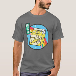 Camiseta Cartel de la leche de plátano Rainbow Japan Style 