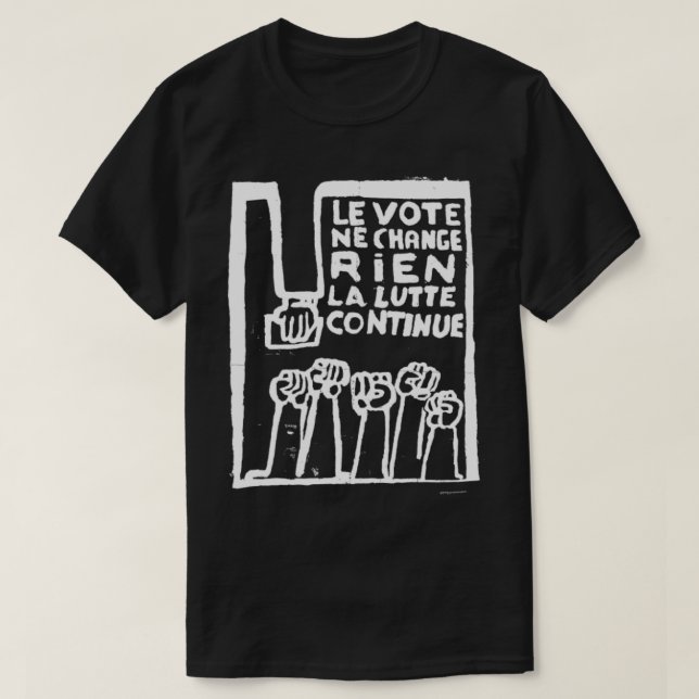 Camiseta Cartel de la protesta de París Mai 68 (Diseño del anverso)
