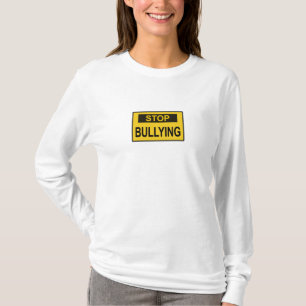 Camiseta Cartel de parar el acoso amarillo