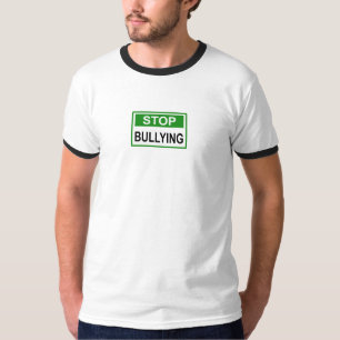 Camiseta Cartel de Pare el Acoso verde