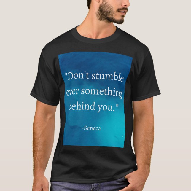 Camiseta Cartel de presupuesto de Seneca Stoic (Anverso)