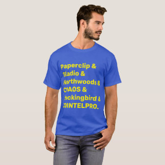 Camiseta Cartel de programas secretos de la CIA