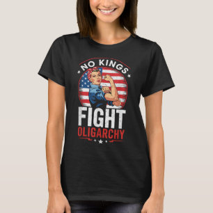 Camiseta Cartel de protesta contra la oligarquía Democracia