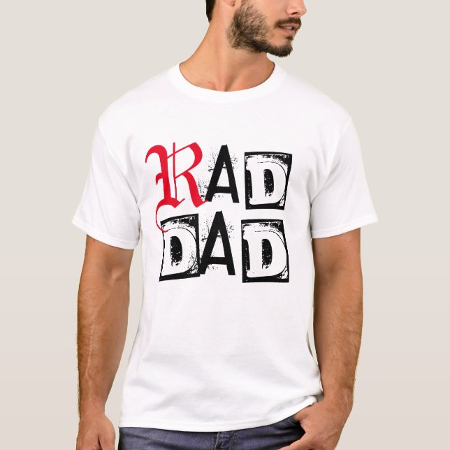 Camiseta Cartel de regalo del Día del Padre, letra de papá  (Anverso)