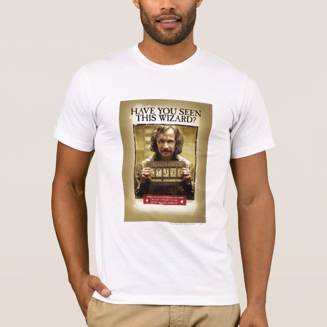 Camiseta Cartel de Se busca a Sirius Black (Anverso)