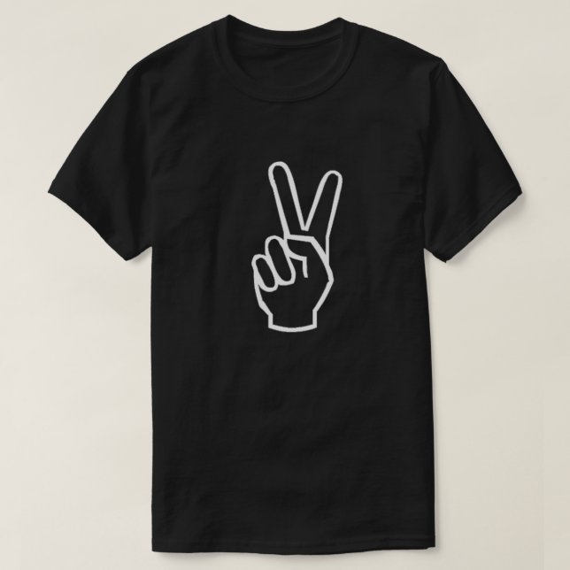 Camiseta Cartel de signo de paz (Diseño del anverso)
