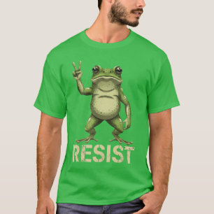 Camiseta Cartel de signo de paz de protesta de resistencia