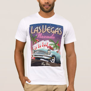 Camiseta Cartel de vacaciones al estilo vintage de Las Vega