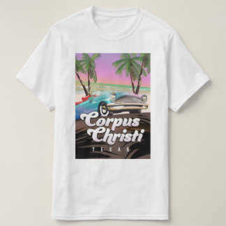 Camiseta cartel de vacaciones de Corpus Christi Texas