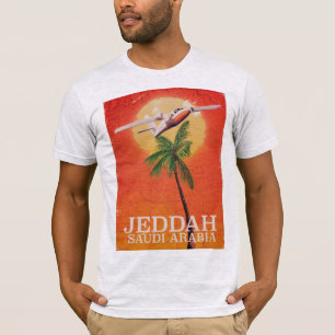 Camiseta Cartel de vacaciones de Yeda Arabia Saudita