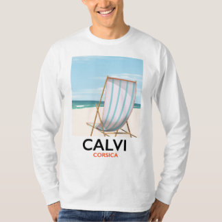 Camiseta Cartel de viaje a Calvi Córcega
