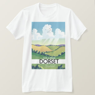 Camiseta Cartel de viaje a Dorset Inglaterra