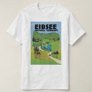 Camiseta Cartel de viaje a Eibsee Alemania.
