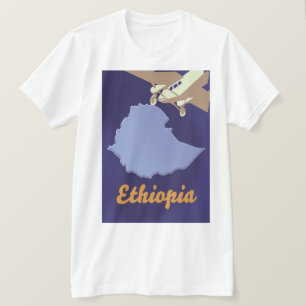 Camiseta cartel de viaje a Etiopía