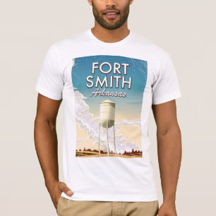 Camiseta cartel de viaje a Fort Smith Arkansas