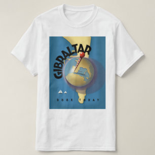 Camiseta cartel de viaje a Gibraltar