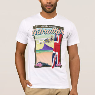 Camiseta Cartel de viaje a Gibraltar Precioso