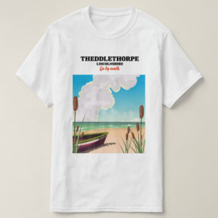 Camiseta Cartel de viaje a la costa de Theddlethorpe Lincol