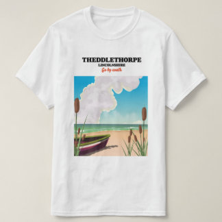 Camiseta Cartel de viaje a la costa de Theddlethorpe Lincol