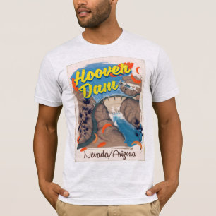 Camiseta Cartel de viaje a la presa Hoover Nevada/Arizona