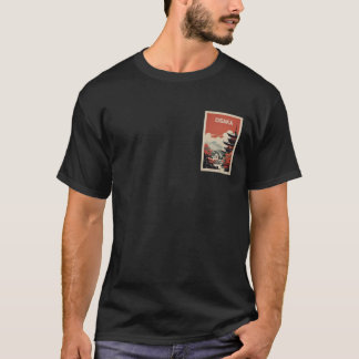 Camiseta Cartel de viaje a Osaka Japón