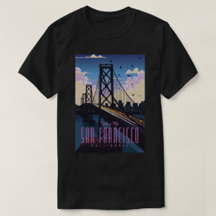 Camiseta Cartel de viaje a San Francisco