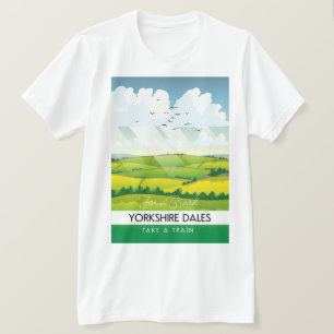 Camiseta Cartel de viaje a Yorkshire Dales.