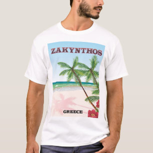 Camiseta Cartel de viaje a Zakynthos Grecia