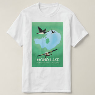 Camiseta Cartel de viaje al lago Mono, condado de Mono, Cal